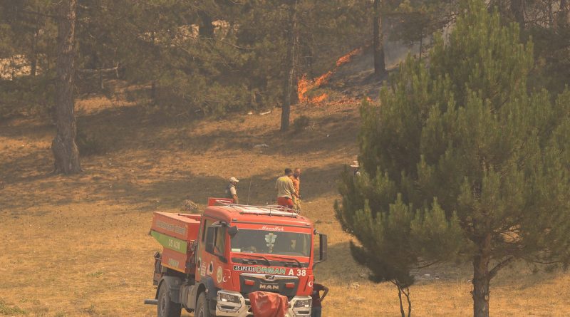 Yunanistan’ın Salamina Adası’nda Orman Yangını: 4 Bölge İçin Tahliye Kararı